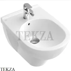 Villeroy & Boch O.NOVO Биде подвесное, 1 отверстие под смеситель 54600001, белый глянец