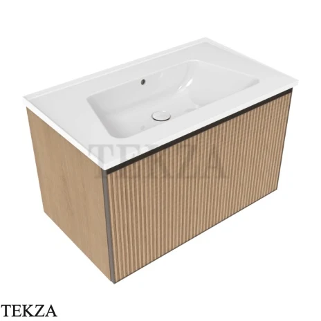 Flaminia Bloom тумба подвесная Cubika без раковины 85×50×50 см, 1 ящик, натуральный дуб Rovere Greca