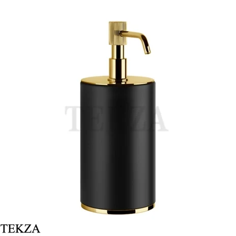Gessi VENTI20 Дозатор для жидкого мыла настольный черный 65438-246, Gold PVD