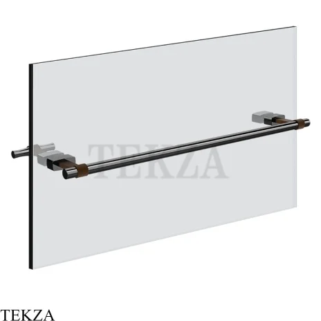 Gessi Jacqueline Полотенцедержатель для крепления на стекло, 45 см 77513-706, black хром глянец
