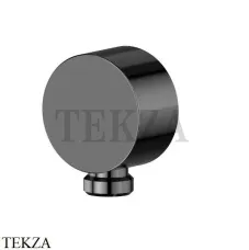 Newform Подключение воды к стене, вывод для шланга 2299.58.063, PVD Gun metal Размер: D25,0 см
