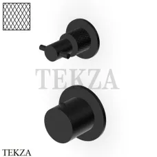 Zucchetti Helm Diagonal Термостат для душа на 2-3 потока, внешняя часть ZH5806.XP81G3, brushed total black PVD