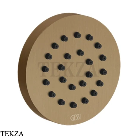 Gessi INCISO SHOWER Боковая форсунка круглая 32971-791, Deep Bronze Br. PVD