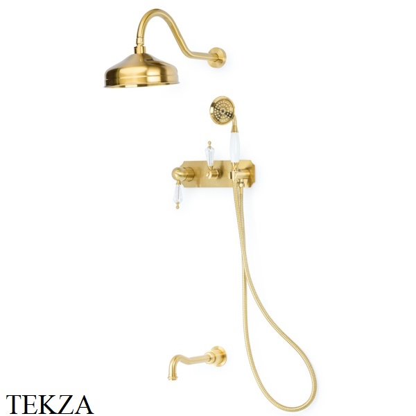 Boheme Medici Смеситель для душа комплект, излив, верхний и ручной душ 308-SW, Bronze