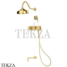 Boheme Medici Смеситель для душа комплект, излив, верхний и ручной душ 308-SW, Bronze