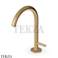 Zucchetti Isy22 Смеситель для раковины прогрессивный, без гарнитуры ZIS2812.P31, brushed british gold PVD