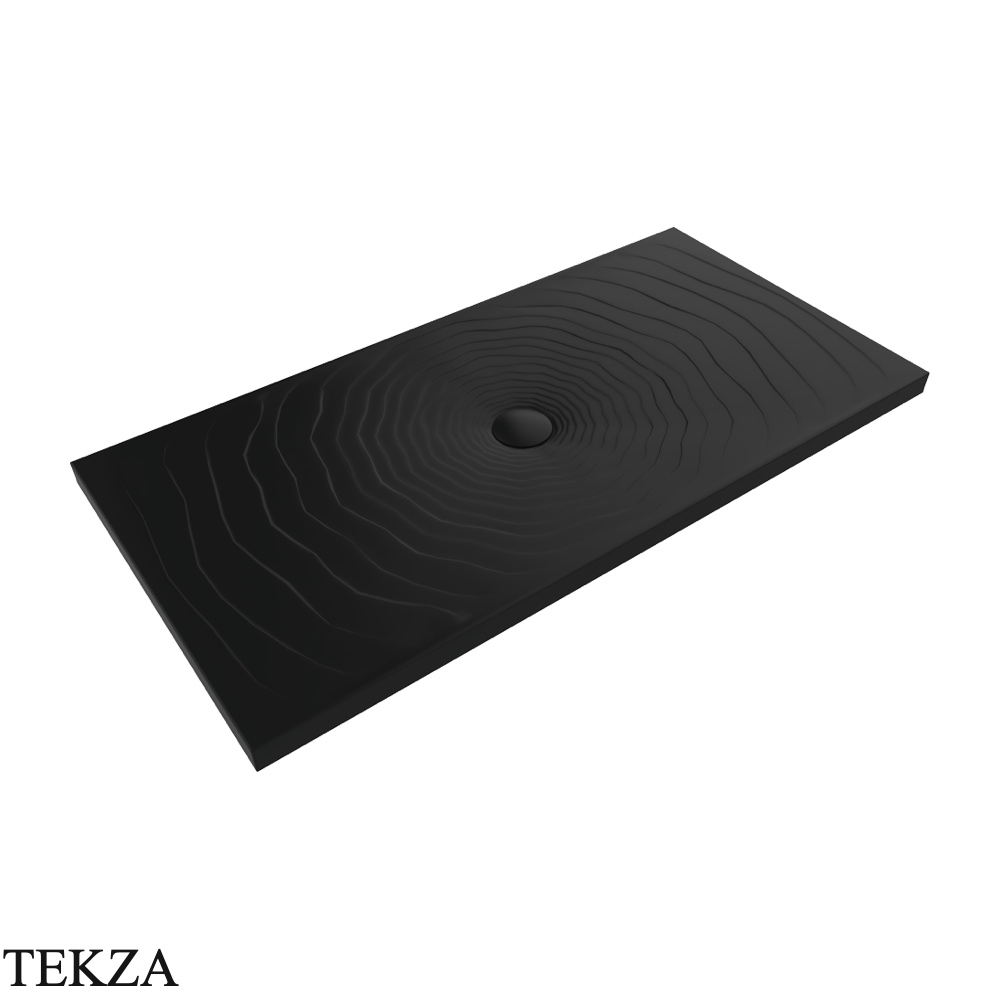 Flaminia Water Drop душевой поддон 160×80×5,5 см, чёрный Carbone матовый