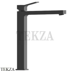 Bossini AKI Смеситель для раковины высокий, с донным клапаном Z00709.073, черный матовый