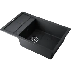 Omoikiri Sakaime 78-LB Кухонная мойка Tetogranit прямоугольная с крылом 4993900 черный