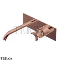 Ritmonio Diametro35 Cross Смеситель для раковины 193, внешняя часть PR53AL102 F32, Rose Gold