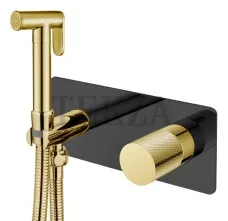 Boheme Stick Гигиенический душ со смесителем Stick 127-BG.2 Black TOUCH Gold
