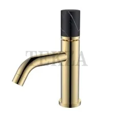 Boheme Stick Смеситель для раковины, без донного клапана Stick 121-G-MR-Black Gold MRAMOR Black