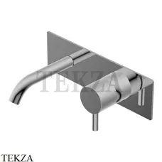 Ritmonio Diametro35 S Смеситель для раковины на планке, внешняя часть PR52AL101 IX, Brushed