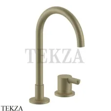Fantini Icona Classic Смеситель для раковины, без гарнитура 53P6R504W, Matt British Gold PVD