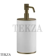 Gessi VENTI20 Дозатор для жидкого мыла настольный белый 65437-713, Antique Brass