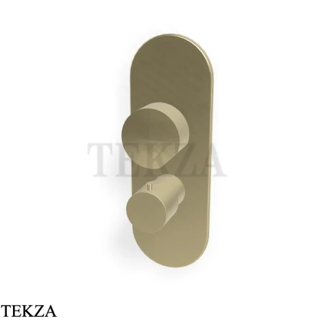 FIMA Carlo Frattini SO Термостат для душа, 2-3 потока, внешняя часть F3189X7HS, Brushed Champagne