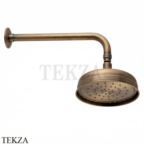 Nicolazzi Doccia Верхняя душевая лейка 20 с кронштейном 5702BZ20, бронза classic