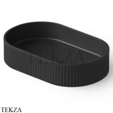 Dea Design Washbasins Раковина настольная 55х35 Solid Surface DD9801 550 16, Black №16