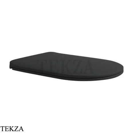 Flaminia Astra сиденье с крышкой SLIM с микролифтом 35,5×45,5×3,6 см, чёрный Carbone матовый