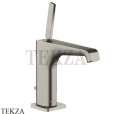 Axor Citterio E Смеситель для раковины 130, с донным клапаном 36100820, Brushed Nickel
