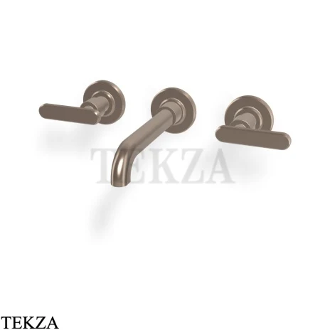 FIMA Carlo Frattini Park Line Смеситель для раковины 3 отв, внешняя часть F1331L/5NKS, Brushed Moka Bonze PVD