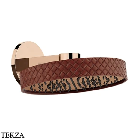 Gessi Pelle Tresse Верхняя лейка с кронштейном D30,5 см, 78248-444, Red Cherry/ Copper PVD