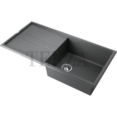 Omoikiri Tedori 100 Кухонная мойка Tetogranit прямоугольная с крылом 4993923 платина