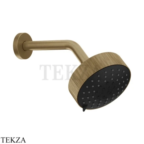 Gessi INGRANAGGIO Верхняя лейка D12,9 с кронштейном из стены, 63556-791, Deep Bronze Brushed PVD