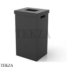 Decor Walther BROWNIE AWB Корзина для полотенец 0937560, черный матовый, эко-кожа