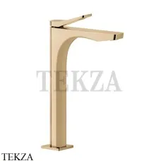 Gessi RILIEVO Смеситель для раковины высокий, без донного клапана 59004-735, Warm Bronze PVD
