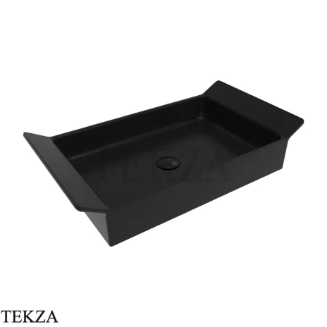 Flaminia BOX 60 раковина накладная 72,5×40×15 см, чёрный Carbone матовый