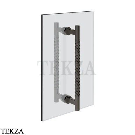 Gessi Pelle Tresse Полотенцедержатель для крепления на стекло, 30 см 78631-707, Black Metal Brushed PVD