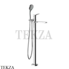 Gessi RILIEVO Смеситель для ванны напольный, с лейкой 59131-031, хром глянец