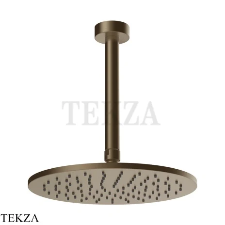Gessi ANELLO Верхняя лейка с потолочным кронштейном 63352-761, Coffee Bronze Br. PVD