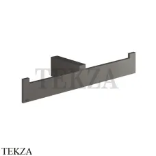 Gessi Rettangolo Полотенцедержатель двойной 20915-707, Black Metal Brushed PVD