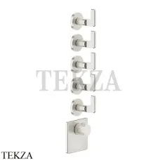 Gessi INCISO WELLNESS Термостат 5 выходов, внешняя часть 58220-720, Nickel PVD