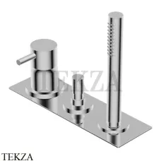 Ritmonio Diametro35 S Смеситель на борт ванны, с гарнитуром PR52EF101 IX, Brushed