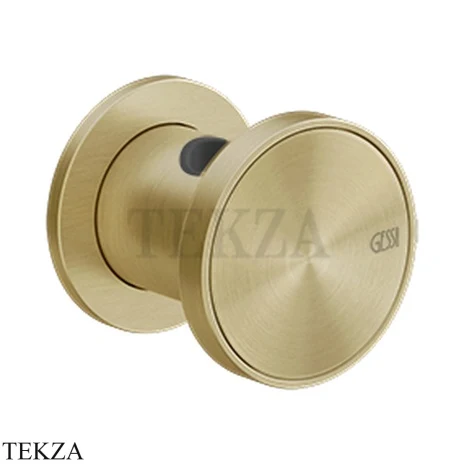Gessi Origini ACCENT Держатель для душевой лейки фиксированный 66157-727, Brushed Brass