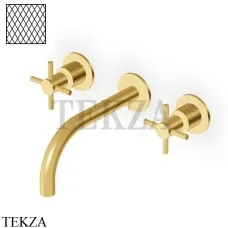 Zucchetti Helm Diagonal Смеситель для раковины, внешняя часть ZHM760.XP41G3, brushed gold PVD