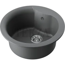 Omoikiri Yasugata 48R Кухонная мойка Tetogranit круглая 4993212 платина