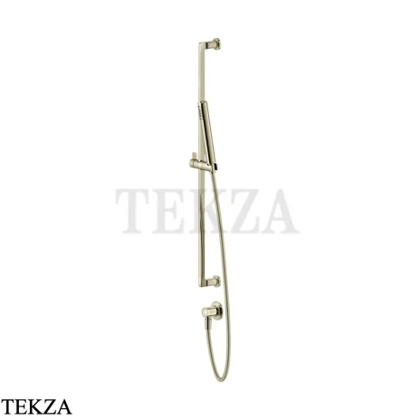 Gessi INCISO SHOWER Душевой гарнитур-штанга с выводом воды 58142-720, Nickel PVD