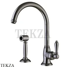 Nicolazzi Cucina Смеситель для кухни с поворотным изливом и отдельным душем, Brushed black nichel