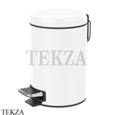 Decor Walther BASIC TE 35 Ведро с крышкой и педалью 0615750, белый матовый