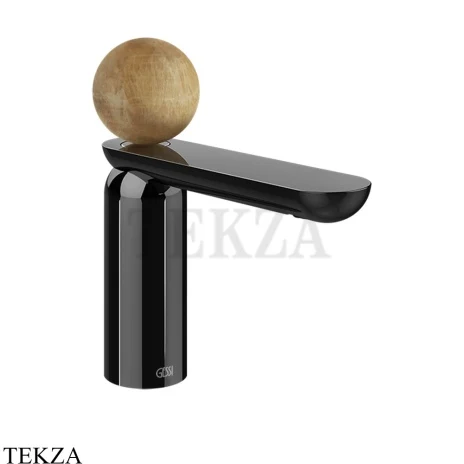 Gessi Perle Смеситель для раковины, с донным клапаном 74351-706, black хром глянец