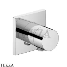 Keuco IXMO Pure Вентиль запорный на 2 потока, с выводом шланга, квадрат, внешняя часть 59557170102, алюминий finish