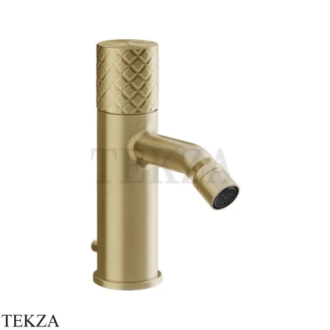 Gessi Habito INTRECCIO Смеситель для биде, с донным клапаном 70107-727, Brushed Brass PVD