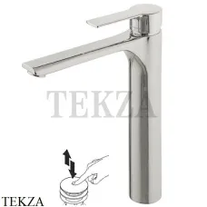 FIMA Carlo Frattini MAST Смеситель для раковины, с донным клапаном, F3131/HSN, Brushed nickel