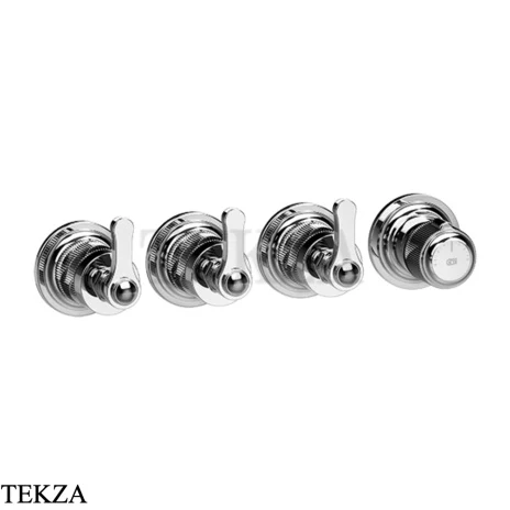 Gessi VENTI20 Термостат для душа, 3 потока, внешняя часть 65336-031, хром глянец