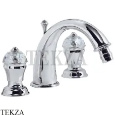 Migliore Korona SWAROVSKI Смеситель для биде, с донным клапаном ML.KRN-4725.CR, хром глянец