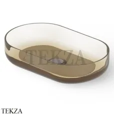 Dea Design Washbasins Раковина настольная овальная Glasstech DD9091 550 R6, Classic Green R6